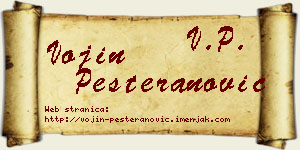 Vojin Pešteranović vizit kartica
